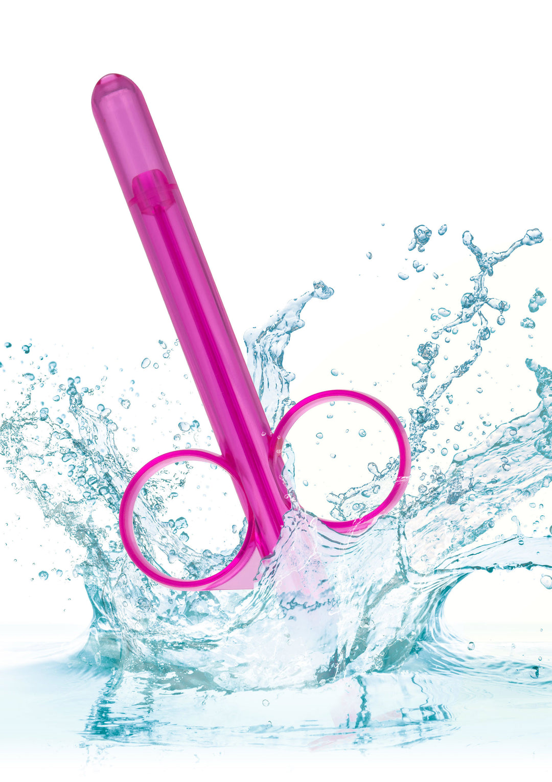 Pink lubricant anal vaginal dispenser syringe