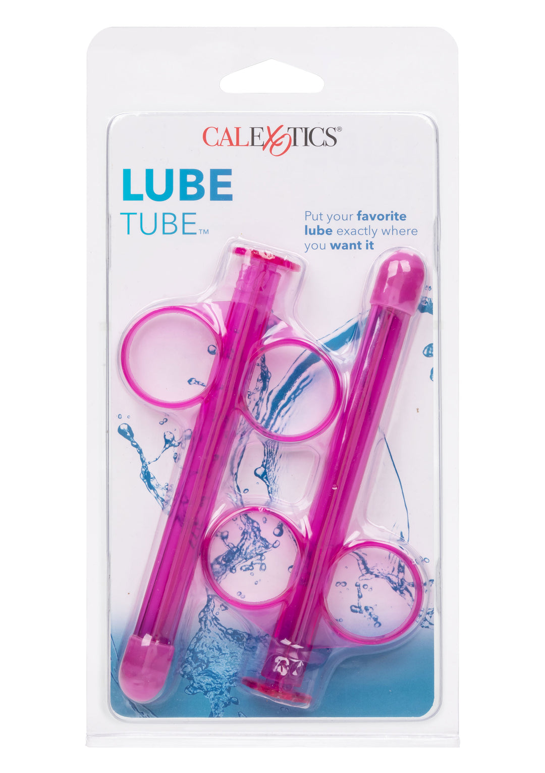 Pink lubricant anal vaginal dispenser syringe