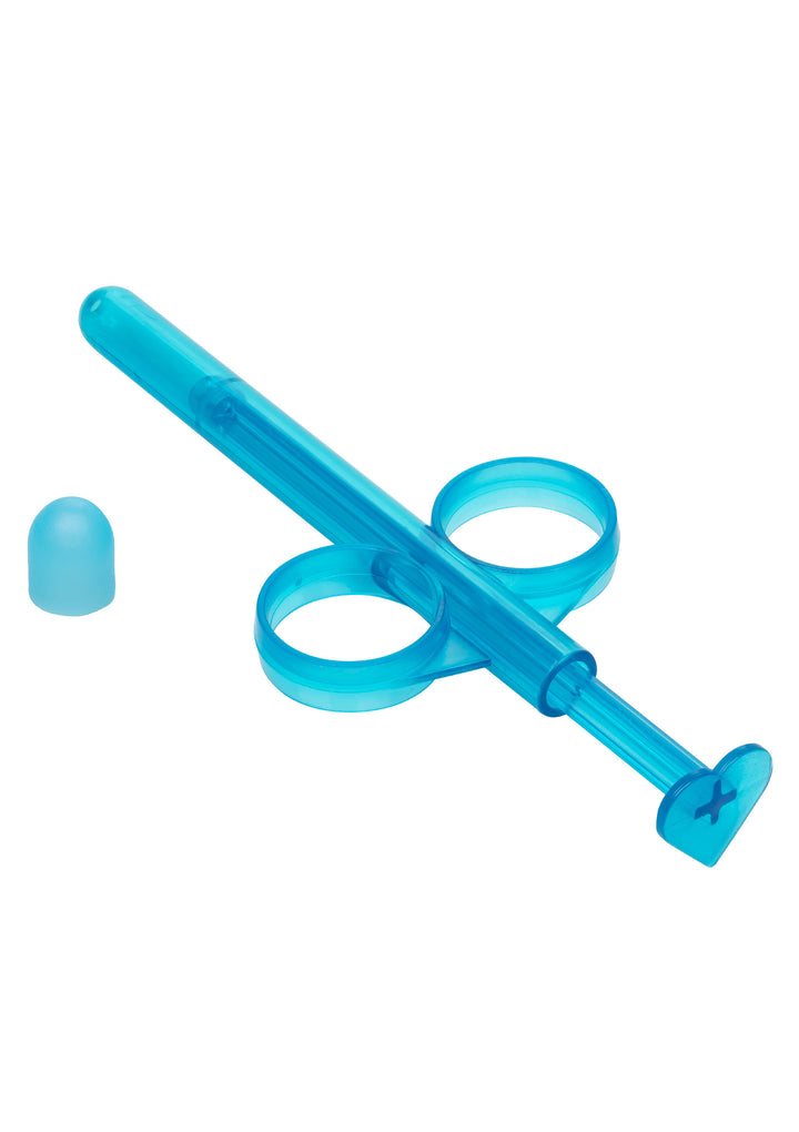 Siringa vaginale anale dispenser per lubrificante blu