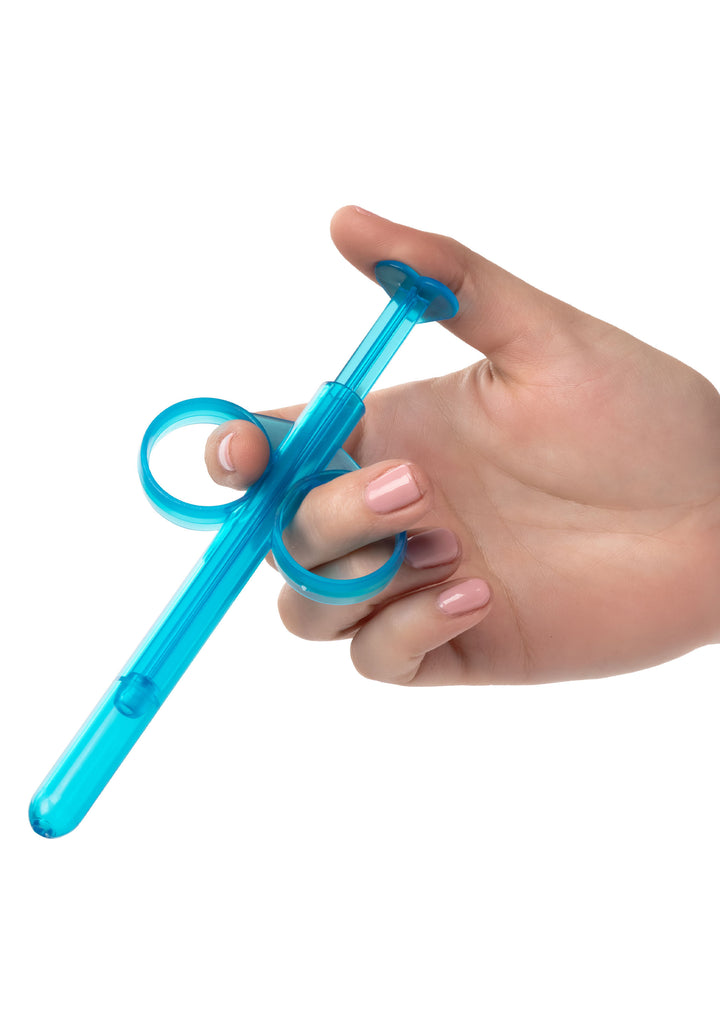 Siringa vaginale anale dispenser per lubrificante blu