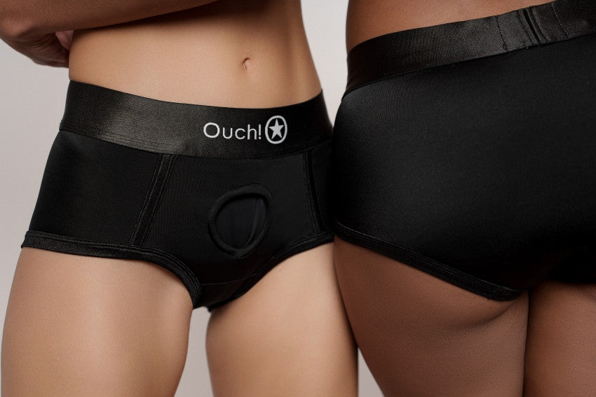 Slip con bullet vibrante Vibrating Strap-on Brief Black