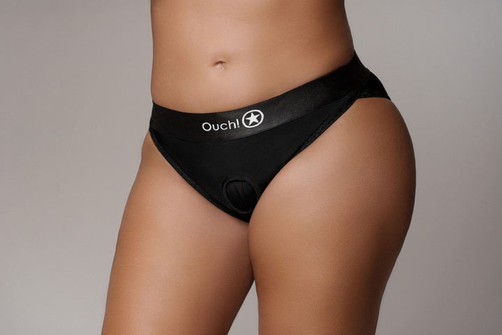 Vibrating Strap-on Hipster Black Vibration Briefs