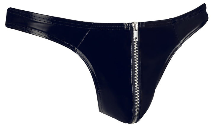 men's briefs sexy black open zip underpants low waist