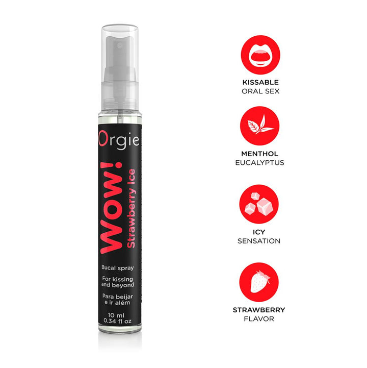 Spray per sesso orale aromatizzato wow ALLA FRAGOLA