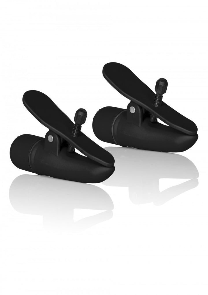 breast nipple stimulator vibrator vibrating clamps sex toys for women black Black