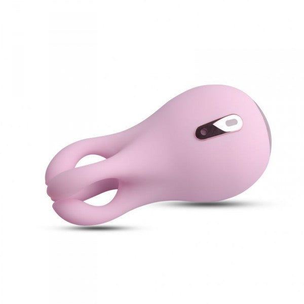 Pink silicone vaginal stimulator for women rechargeable clitoral vibrator