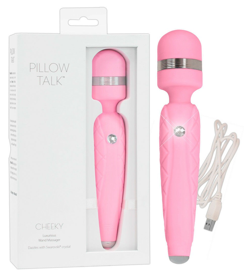 Rechargeable vaginal stimulator wand vaginal vibrator for clitoris in pink silicone