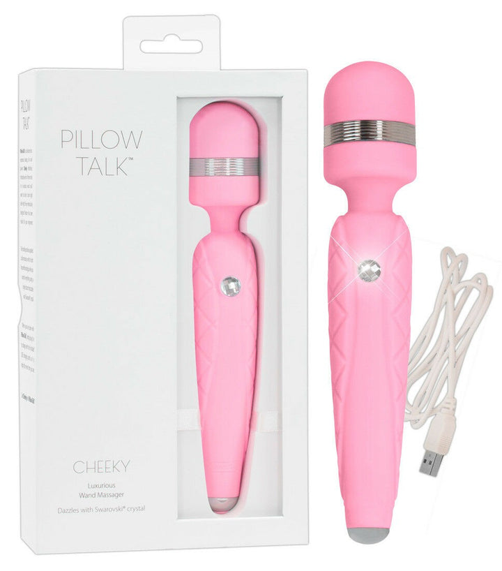 Rechargeable vaginal stimulator wand vaginal vibrator for clitoris in pink silicone