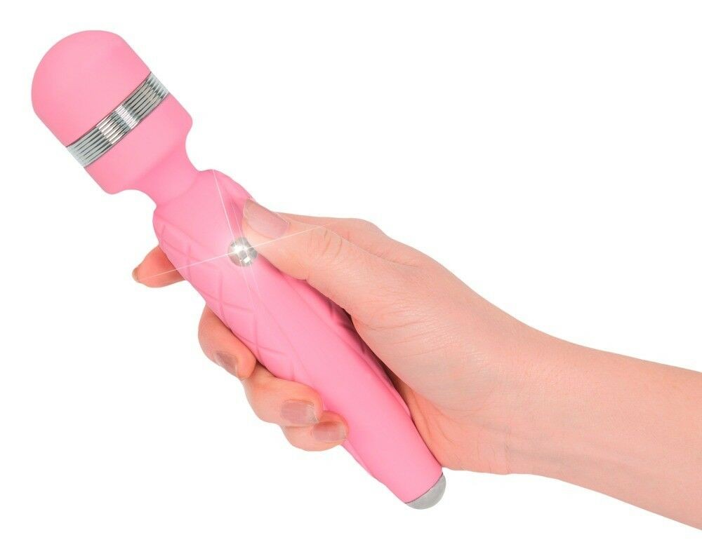 Rechargeable vaginal stimulator wand vaginal vibrator for clitoris in pink silicone