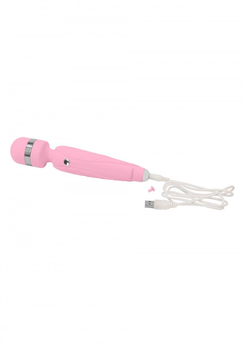 Rechargeable vaginal stimulator wand vaginal vibrator for clitoris in pink silicone