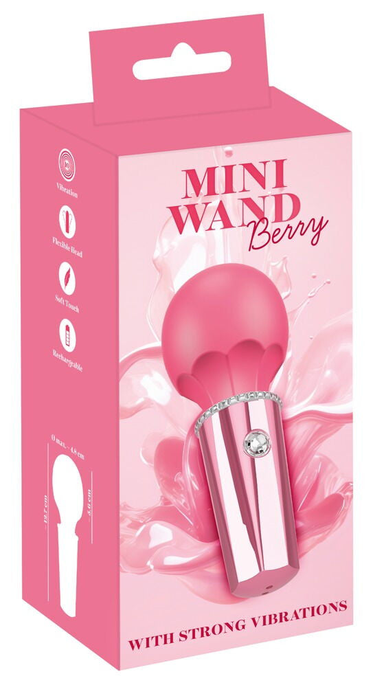 Stimolatore Vaginale Vibratore Mini Wand Berry