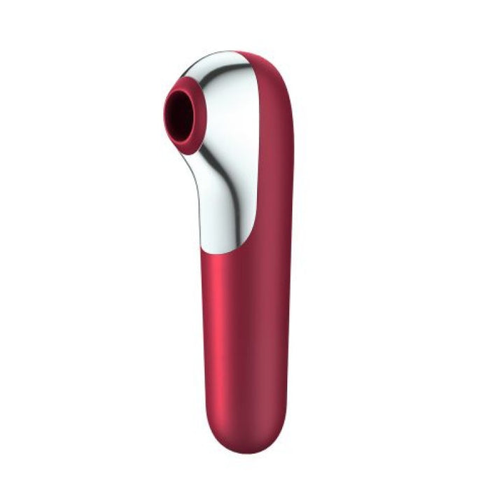 Clitoris Sucker Dual Love red vaginal vibrator