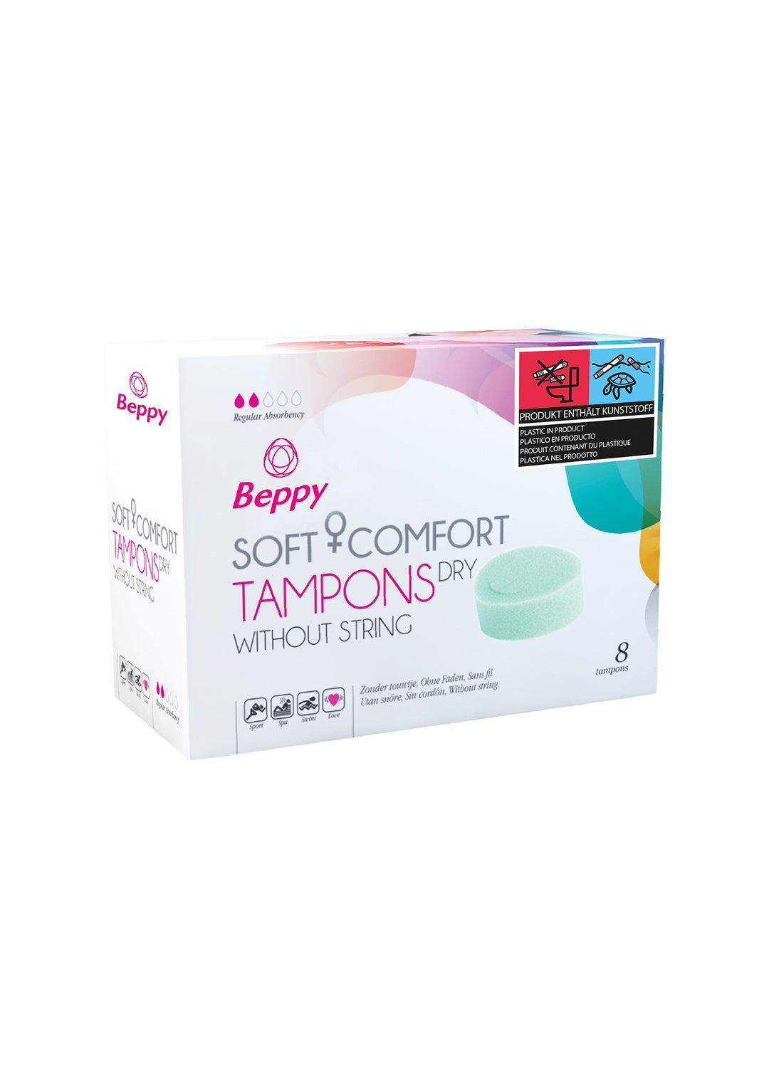 Tamponi vaginali Beppy Soft & Comfort Dry 8pcs green