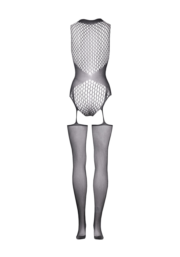 Contrast Suspender Bodystocking women's playsuit