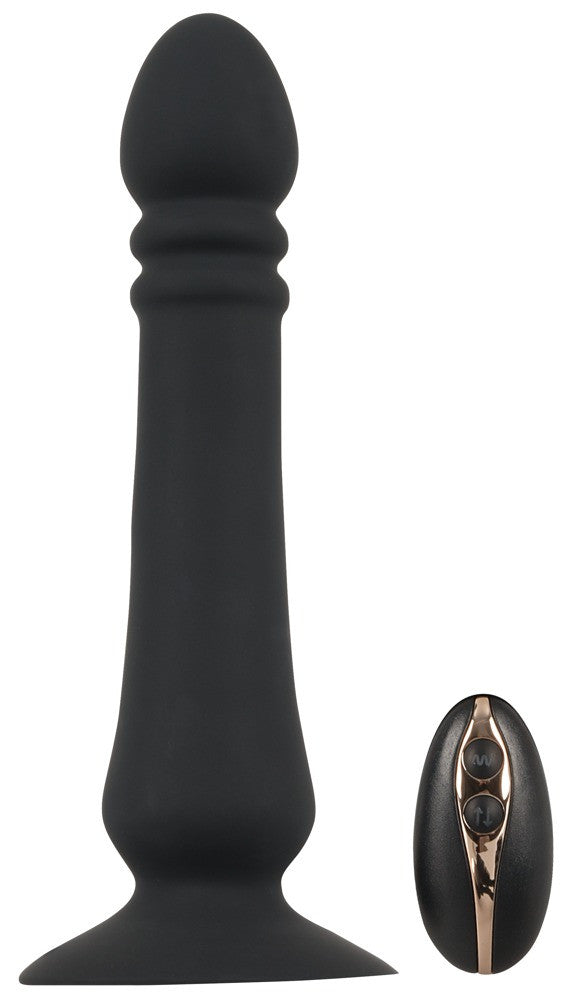 Anal vibrator with remote control and suction cup Anal plug in silicone