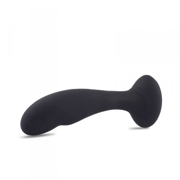 Rechargeable black silicone vibrating dildo anal vibrator with remote control