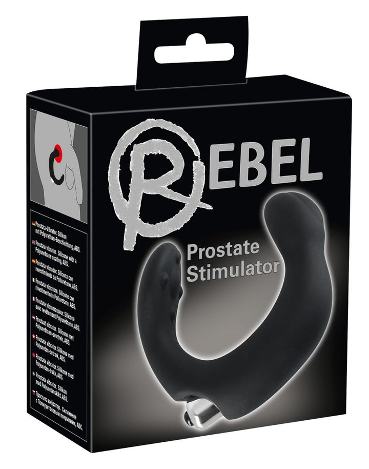 Male Anal Vibrator for prostate stimulation with silicone dildo