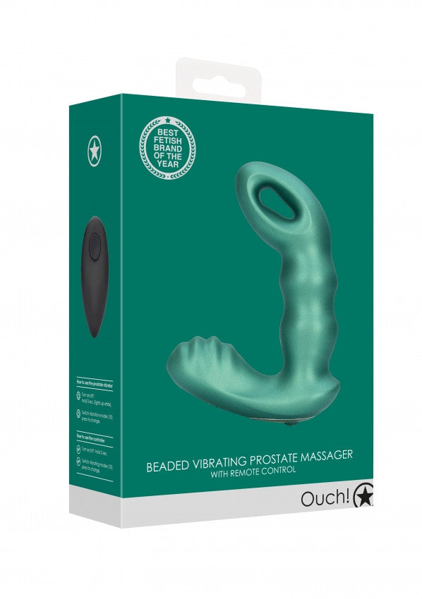 Beaded Vibrating Prostate Massager - RC