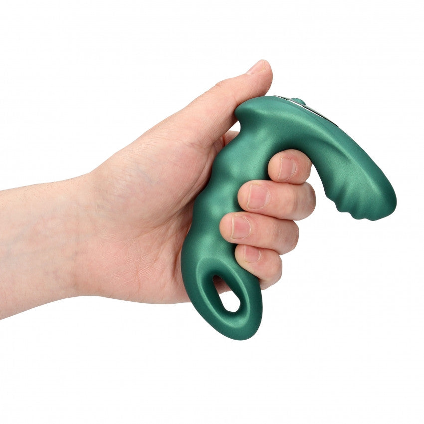 Vibratore anale per prostata Beaded Vibrating Prostate Massager with Remote Control Metallic Green