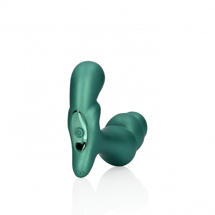 Anal prostate vibrator Stacked Vibrating Prostate Massager with Remote Control Metallic Green