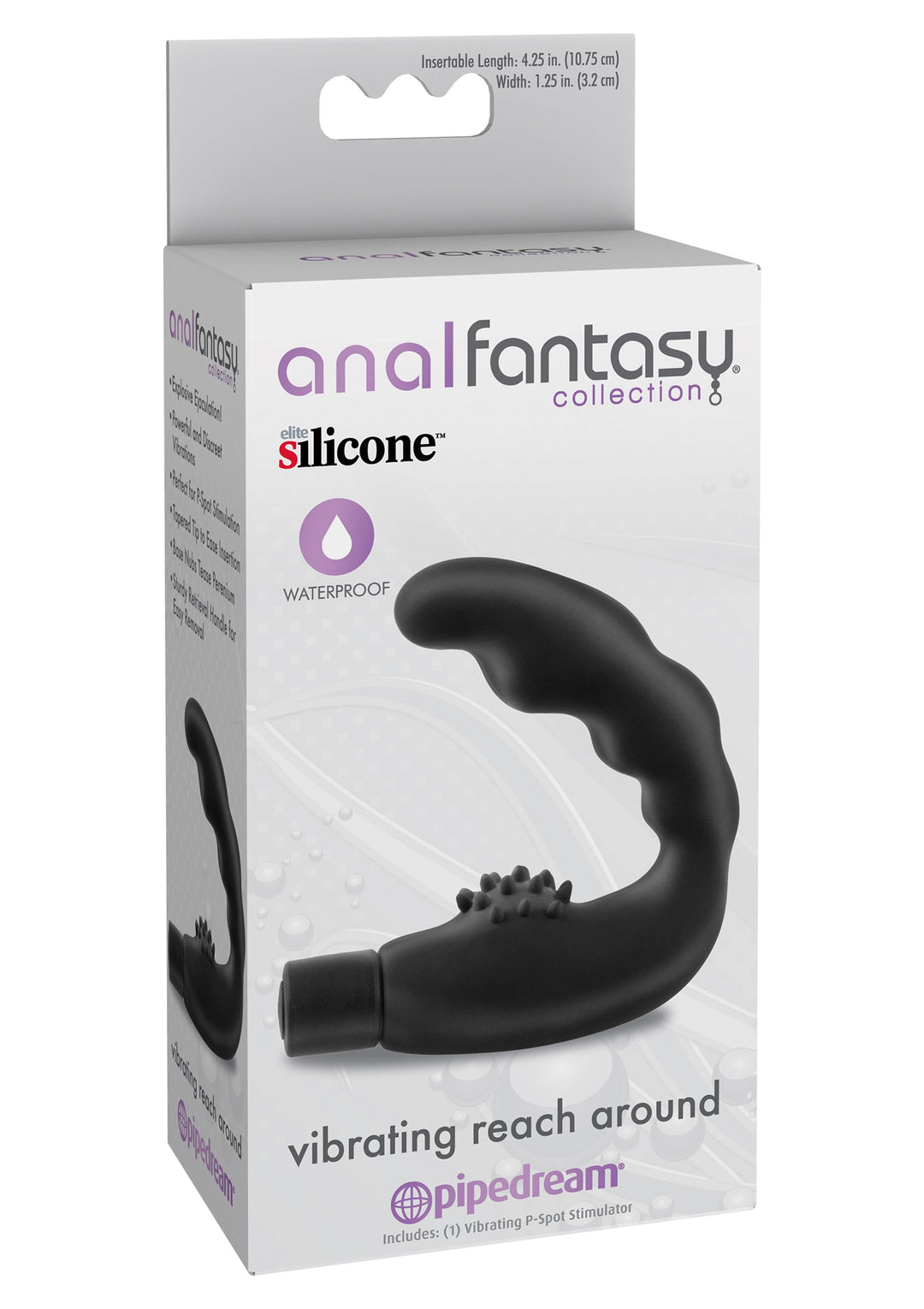 Anal vibrator for prostate stimulation vibrating reach around anal fantasy vibe