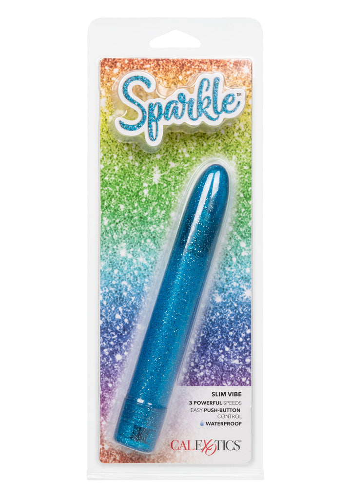 Classic blue Sparkle Slim Vibe vibrator