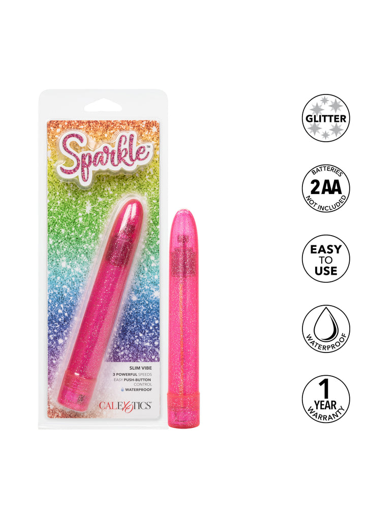 Classic pink Sparkle Slim Vibe vibrator