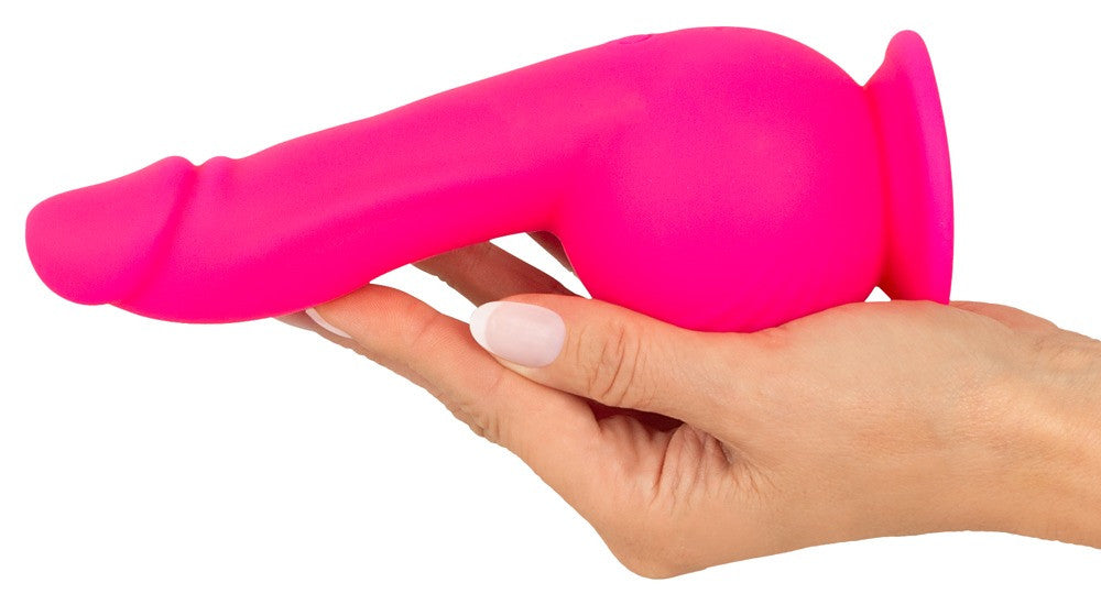 Vibrator with suction cup Powerful Vibrator Pink - 19cm