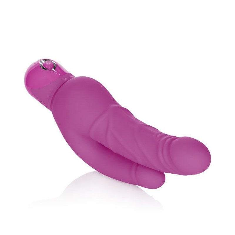 Double stud pink dual motors vibrator