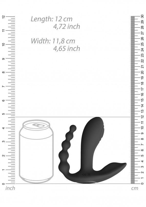 Kata 3 in 1 - Vaginale/Clitorideo/Anale - 9,9cm