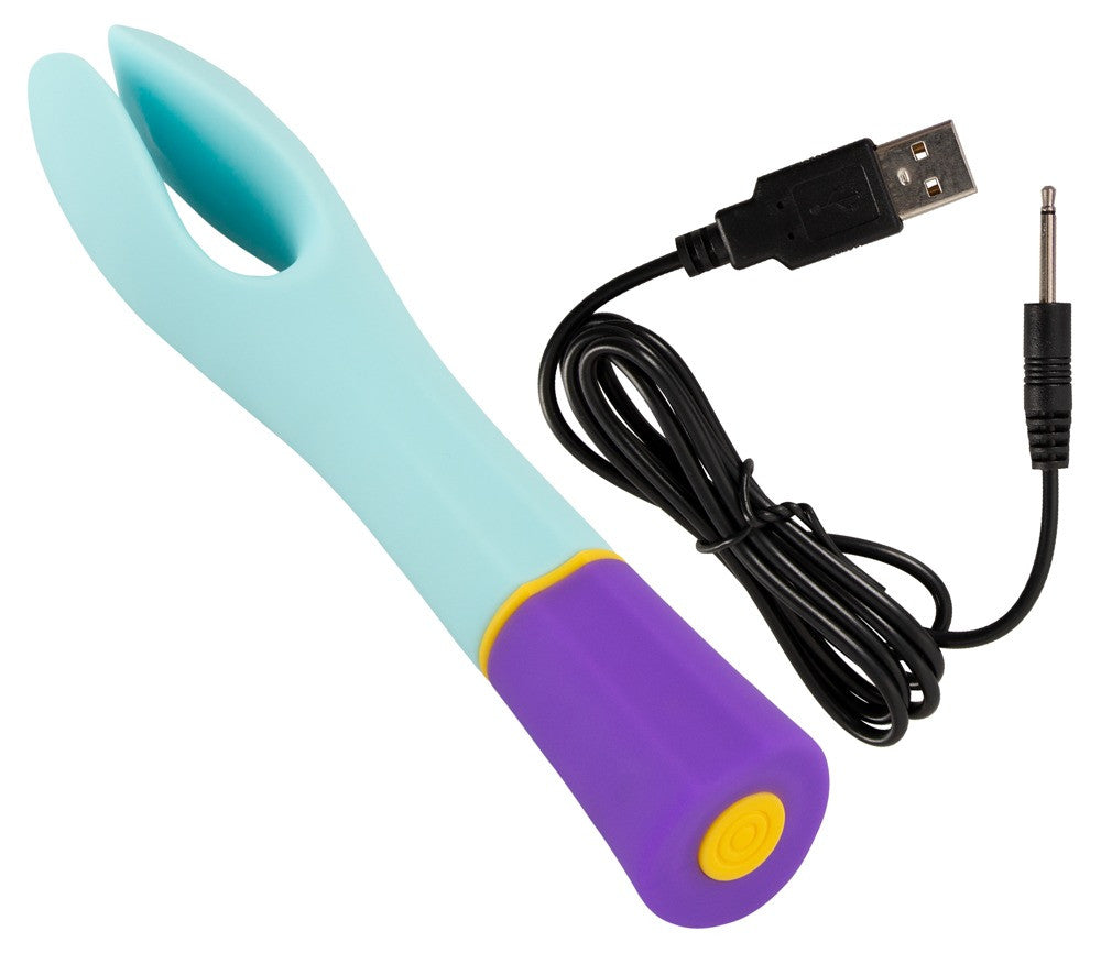 Double Vibrator Vagina/Clitoride - 18cm
