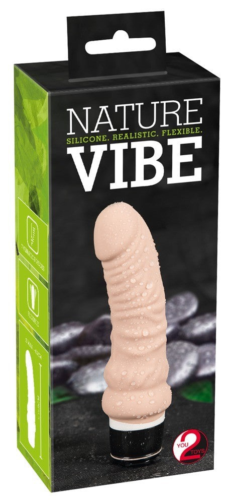 Vibratore realistico Nature Vibe Chiaro - 17,8cm