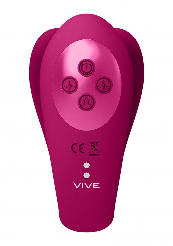 Triple Action Vibator with Clitoral Pulse Wave Pink panty vibrator