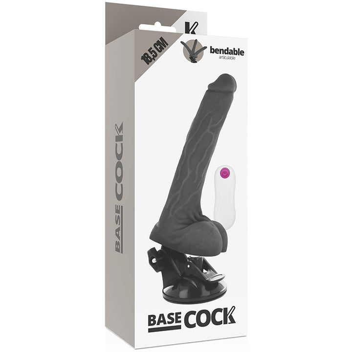 Realistic foldable vibrator with Basecock remote control