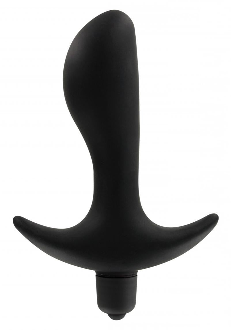 Vibrator anal plug in silicone dildo vibrating dildo soft black sex toys black