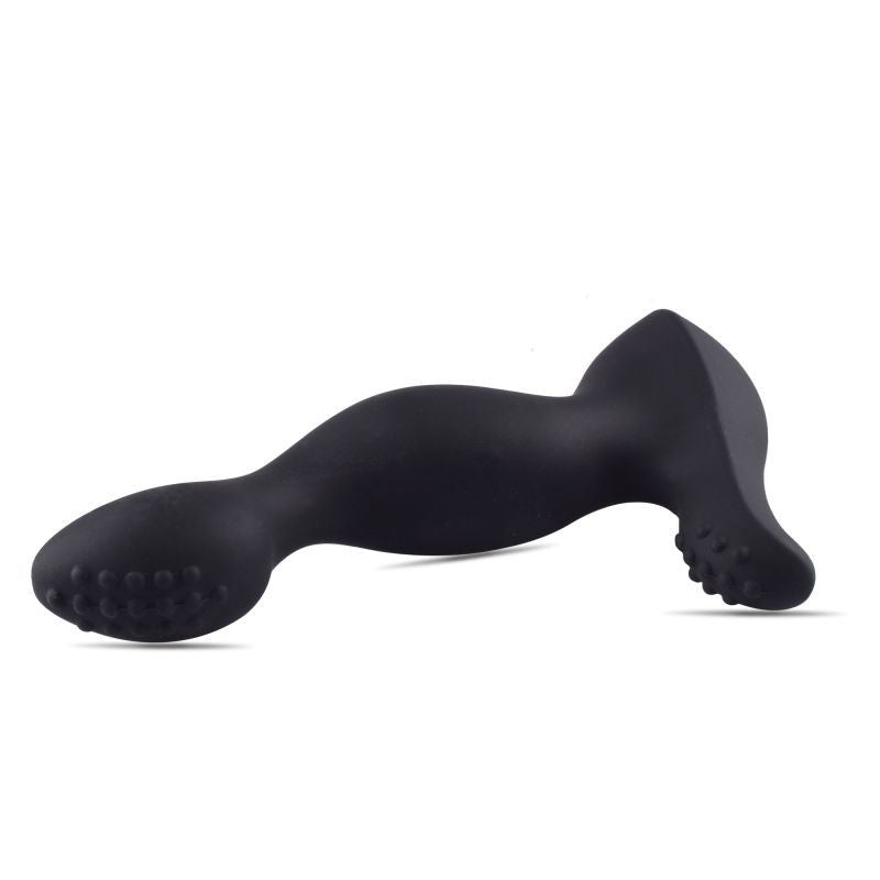 Black prostate vibrator vibrating dildo phallus stimulator for men in silicone