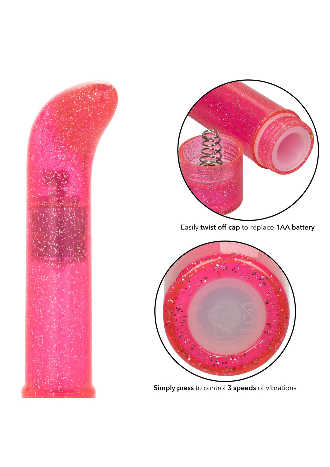 Sparkle Mini G-Vibe pink g-spot vibrator