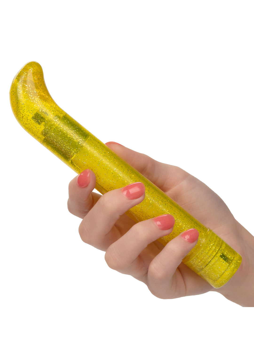 Yellow Sparkle Slim G-vibe - 15cm