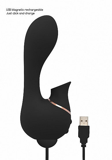 G-spot vibrator sucking clit Mythical Black