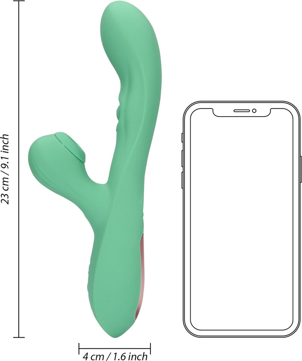 Vibratore rabbit pulse wave and tongue flickering