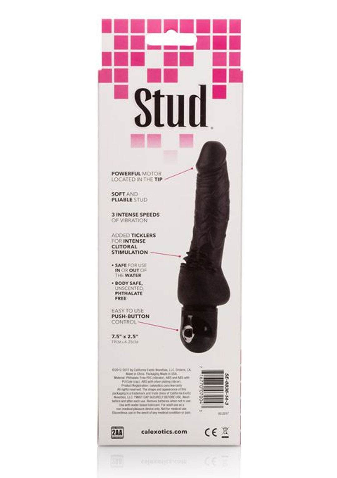 Power Stud Cliterrific Black - 19cm