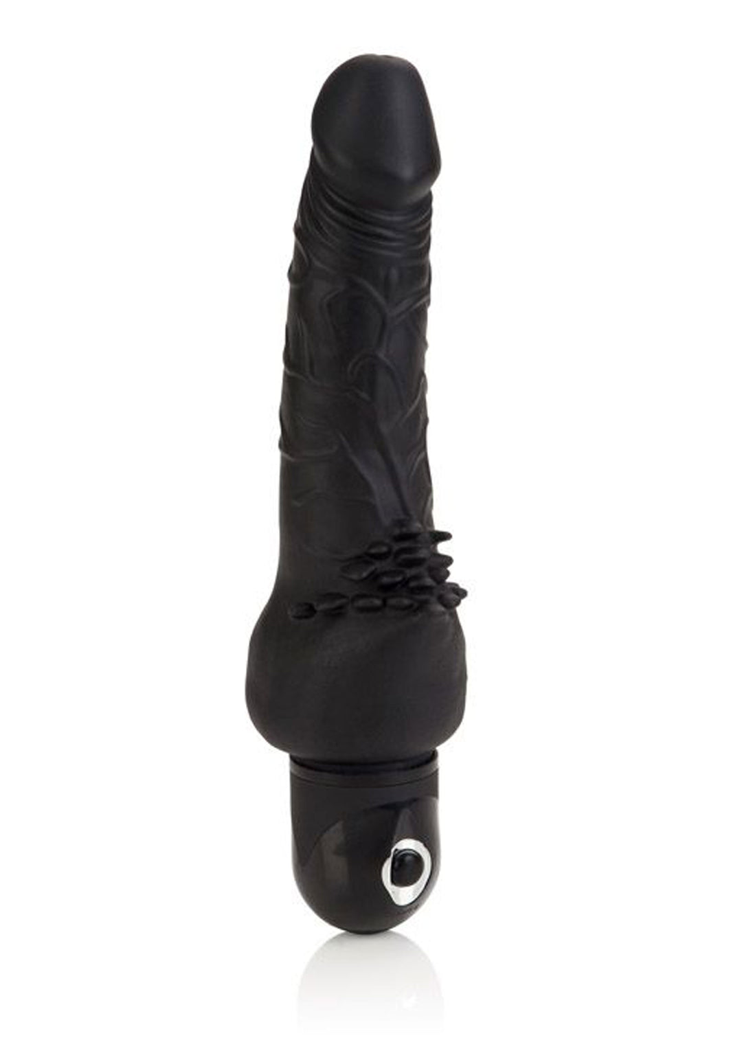 Realistic vibrator with clitoral stimulator Cliterrific Fuchsia - 19 cm