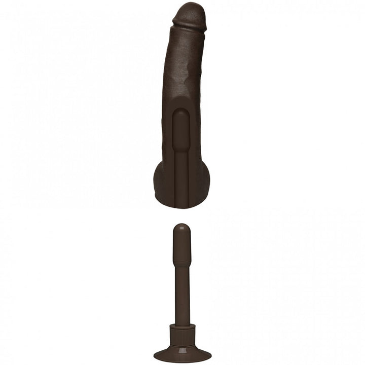 Safaree Samuels Chocolate realistic vibrator - 30cm