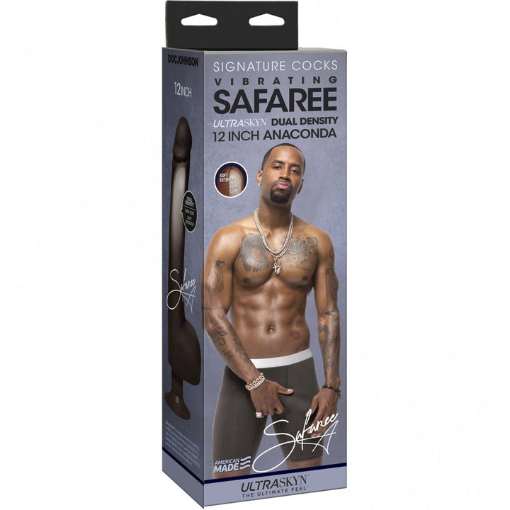 Safaree Samuels Chocolate realistic vibrator - 30cm