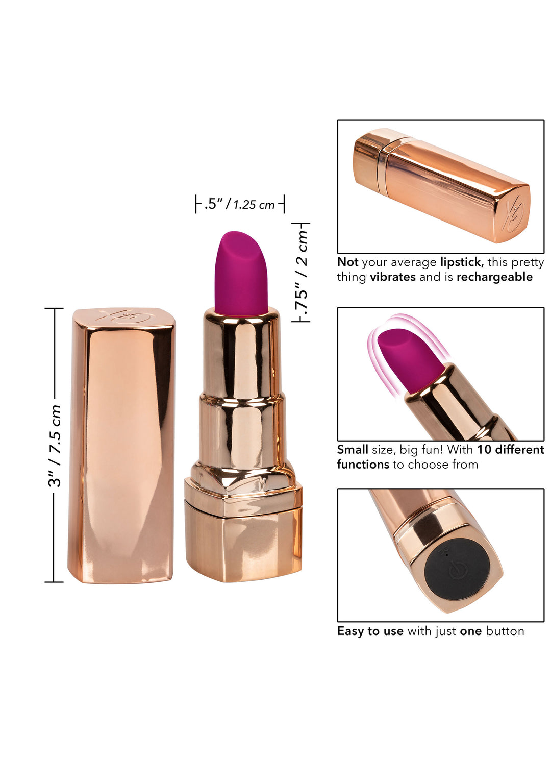 Hide &amp; Play Lipstick Recharge lipstick vibrator