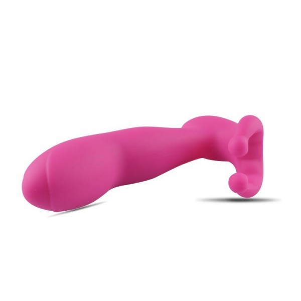lowe easy silicone vibrating vaginal dildo G-spot and clitoris stimulator vibrator