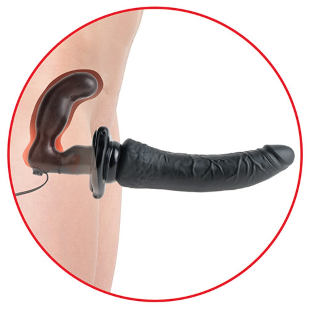 Strap on vibrator with plug fetish fantasy series Deluxe Vibrating Strap-On