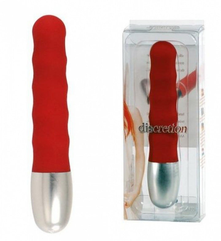 Red mini phallus vibrating clitoral stimulator anal vaginal vibrator