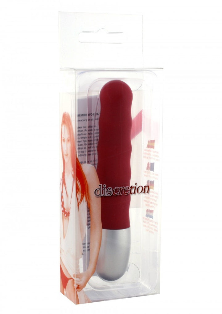 Red mini phallus vibrating clitoral stimulator anal vaginal vibrator