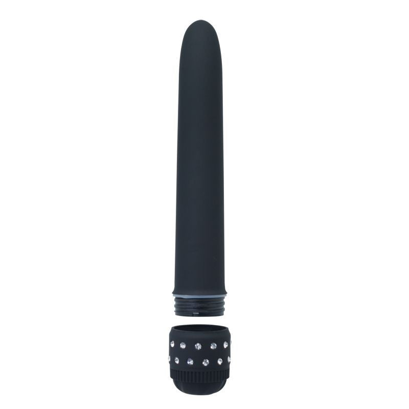 Classy black vibrating dildo vaginal vibrator for slim women